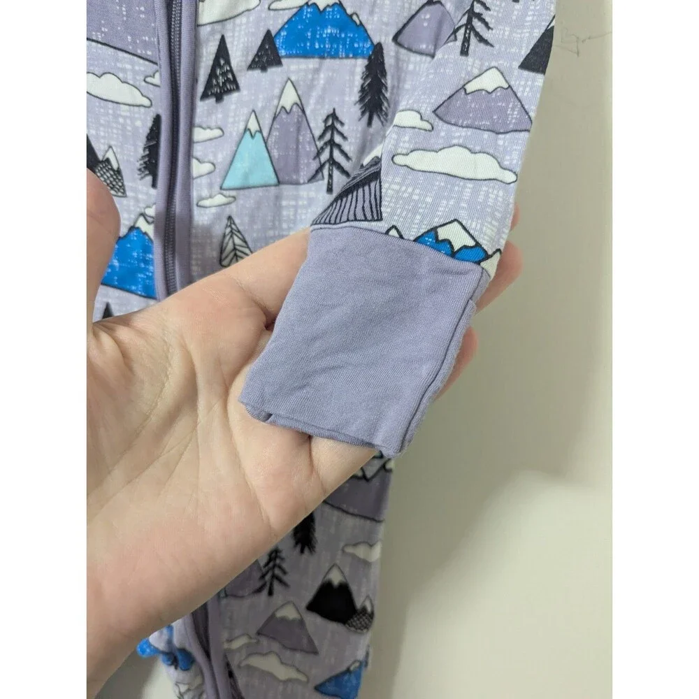 Little Sleepies OG Mountains Zippy PJs size 3-6 Months
